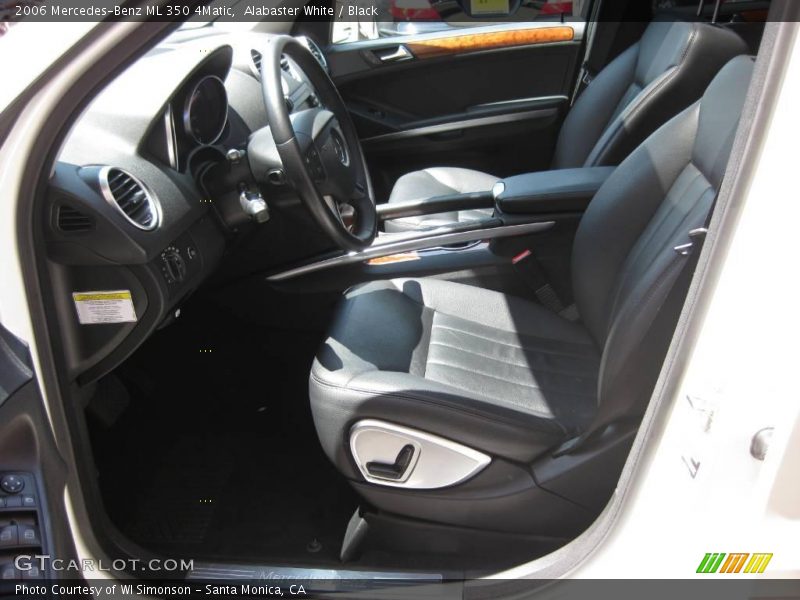 Alabaster White / Black 2006 Mercedes-Benz ML 350 4Matic