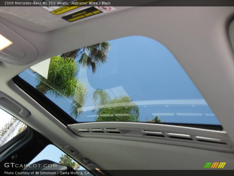 Alabaster White / Black 2006 Mercedes-Benz ML 350 4Matic