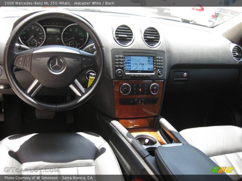 Alabaster White / Black 2006 Mercedes-Benz ML 350 4Matic