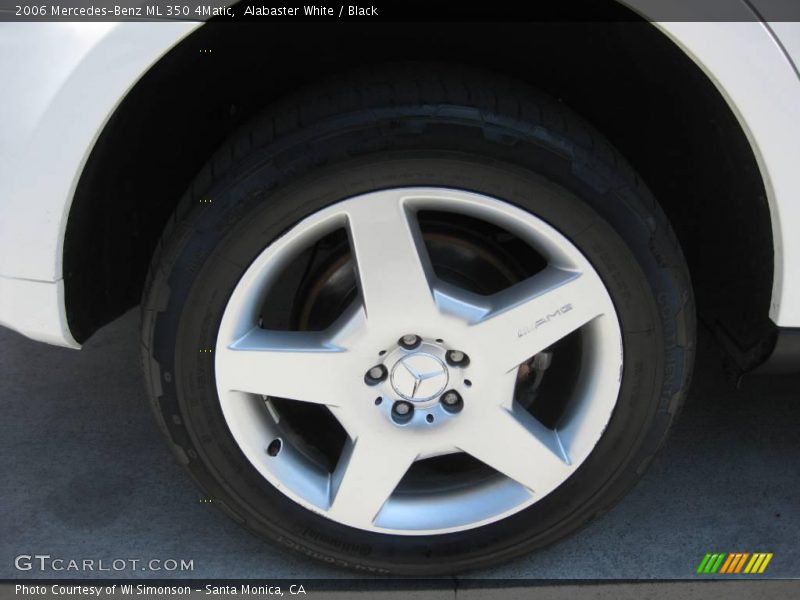 Alabaster White / Black 2006 Mercedes-Benz ML 350 4Matic