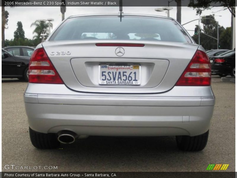 Iridium Silver Metallic / Black 2006 Mercedes-Benz C 230 Sport