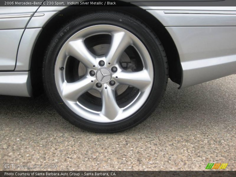 Iridium Silver Metallic / Black 2006 Mercedes-Benz C 230 Sport