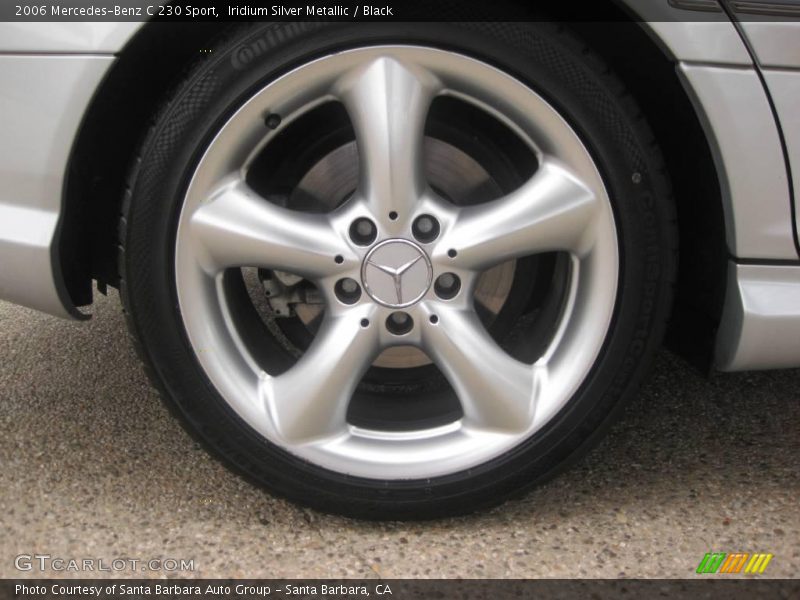 Iridium Silver Metallic / Black 2006 Mercedes-Benz C 230 Sport