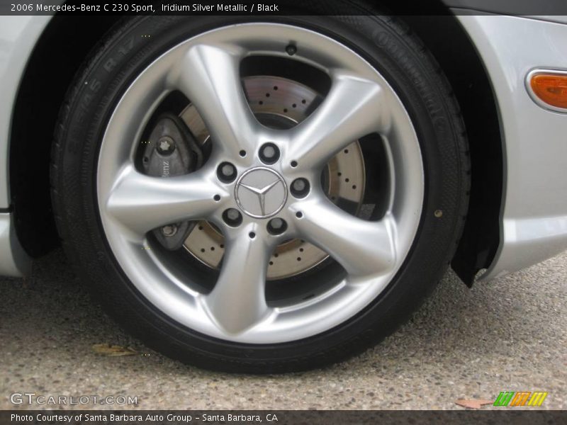 Iridium Silver Metallic / Black 2006 Mercedes-Benz C 230 Sport