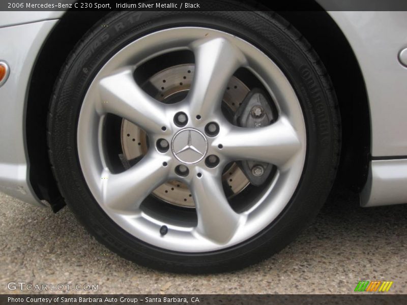 Iridium Silver Metallic / Black 2006 Mercedes-Benz C 230 Sport