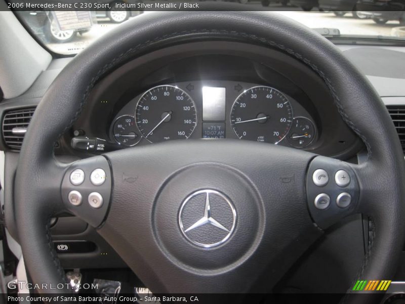 Iridium Silver Metallic / Black 2006 Mercedes-Benz C 230 Sport