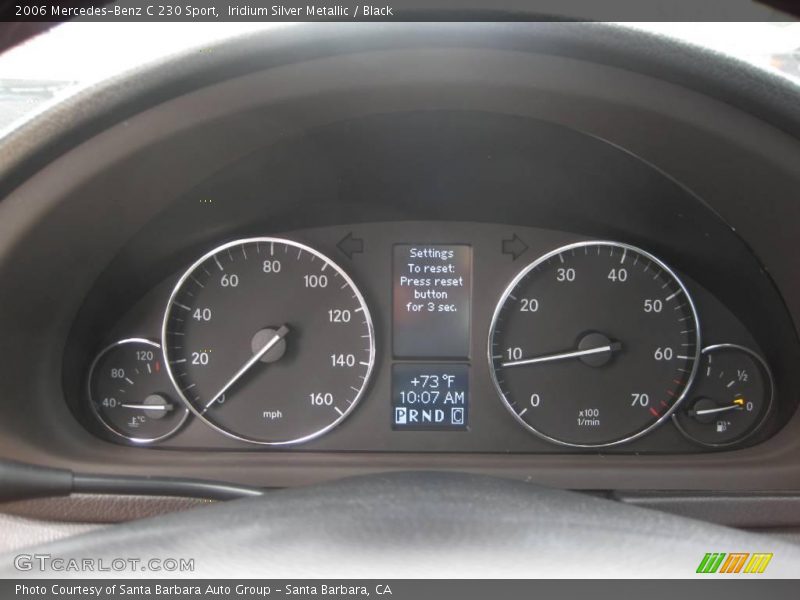 Iridium Silver Metallic / Black 2006 Mercedes-Benz C 230 Sport