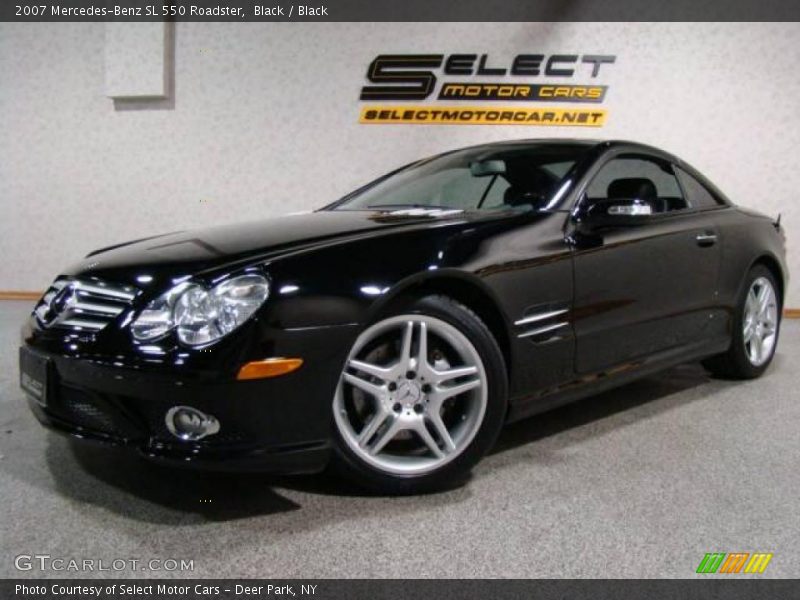 Black / Black 2007 Mercedes-Benz SL 550 Roadster