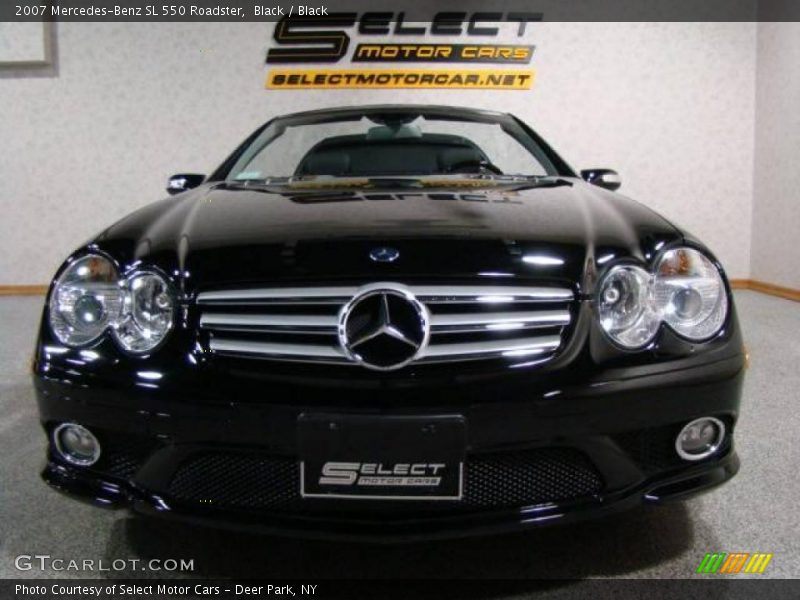 Black / Black 2007 Mercedes-Benz SL 550 Roadster