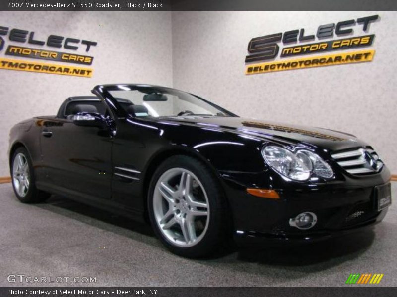 Black / Black 2007 Mercedes-Benz SL 550 Roadster