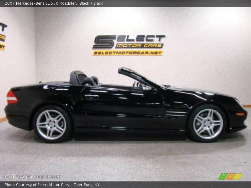 Black / Black 2007 Mercedes-Benz SL 550 Roadster