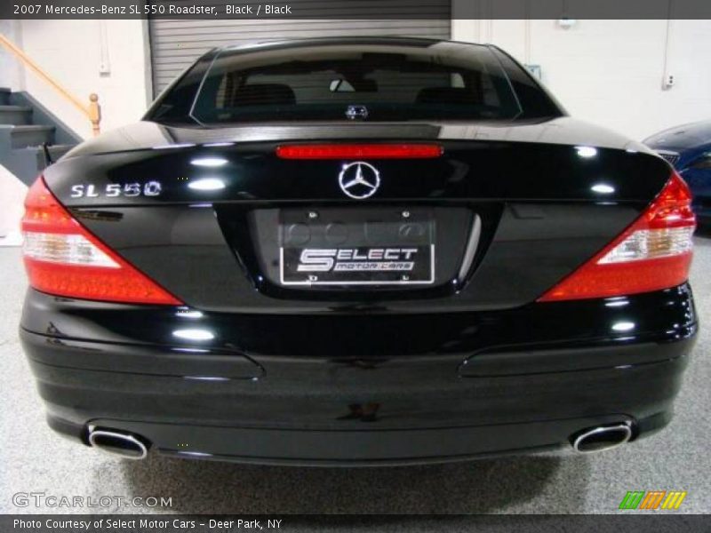 Black / Black 2007 Mercedes-Benz SL 550 Roadster
