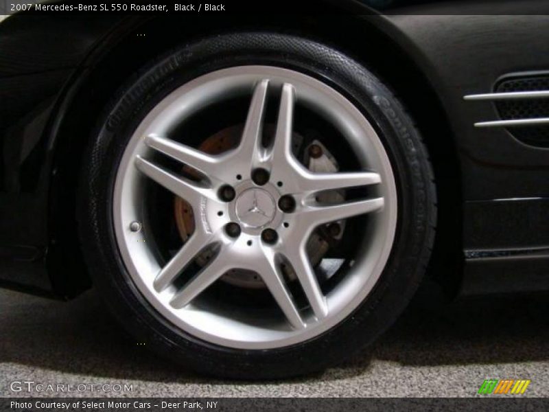 Black / Black 2007 Mercedes-Benz SL 550 Roadster