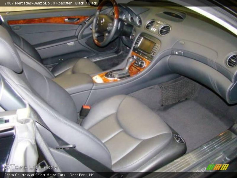 Black / Black 2007 Mercedes-Benz SL 550 Roadster