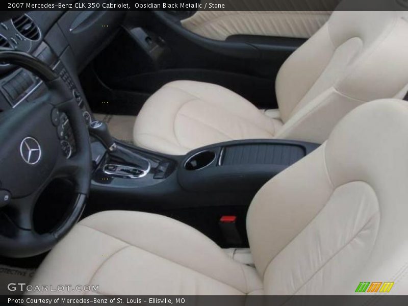 Obsidian Black Metallic / Stone 2007 Mercedes-Benz CLK 350 Cabriolet