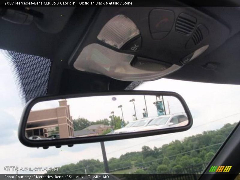 Obsidian Black Metallic / Stone 2007 Mercedes-Benz CLK 350 Cabriolet