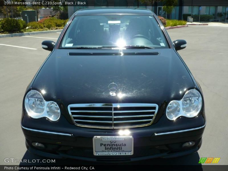 Black / Black 2007 Mercedes-Benz C 230 Sport