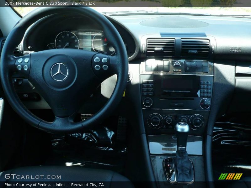 Black / Black 2007 Mercedes-Benz C 230 Sport