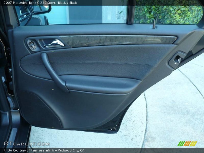 Black / Black 2007 Mercedes-Benz C 230 Sport