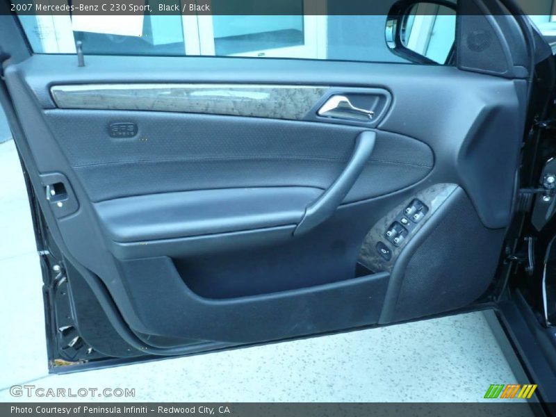Black / Black 2007 Mercedes-Benz C 230 Sport