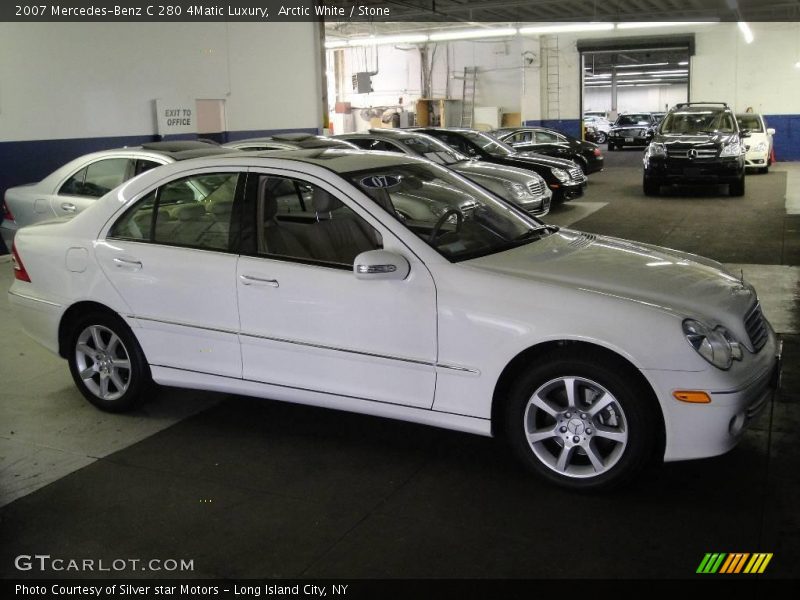 Arctic White / Stone 2007 Mercedes-Benz C 280 4Matic Luxury