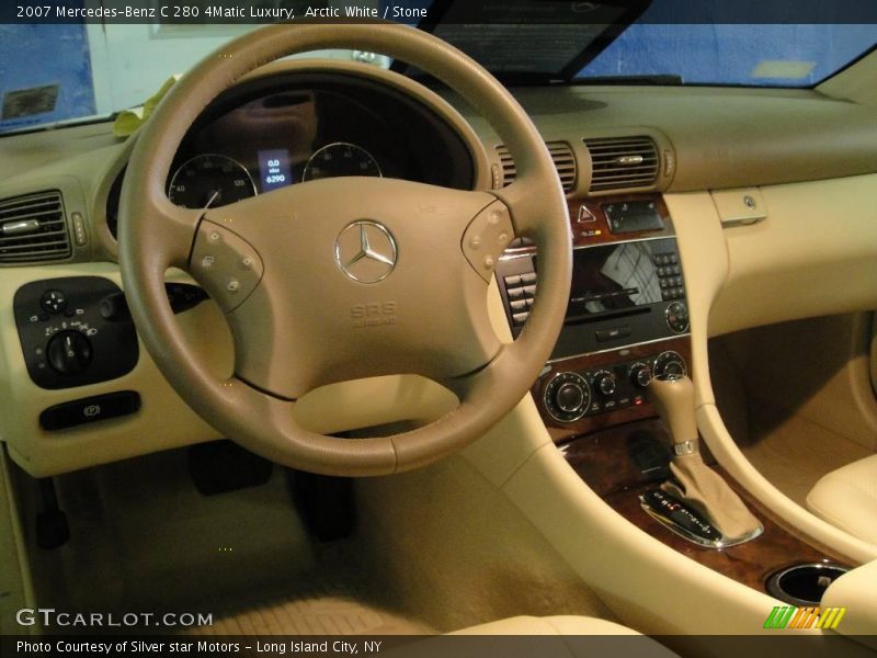 Arctic White / Stone 2007 Mercedes-Benz C 280 4Matic Luxury