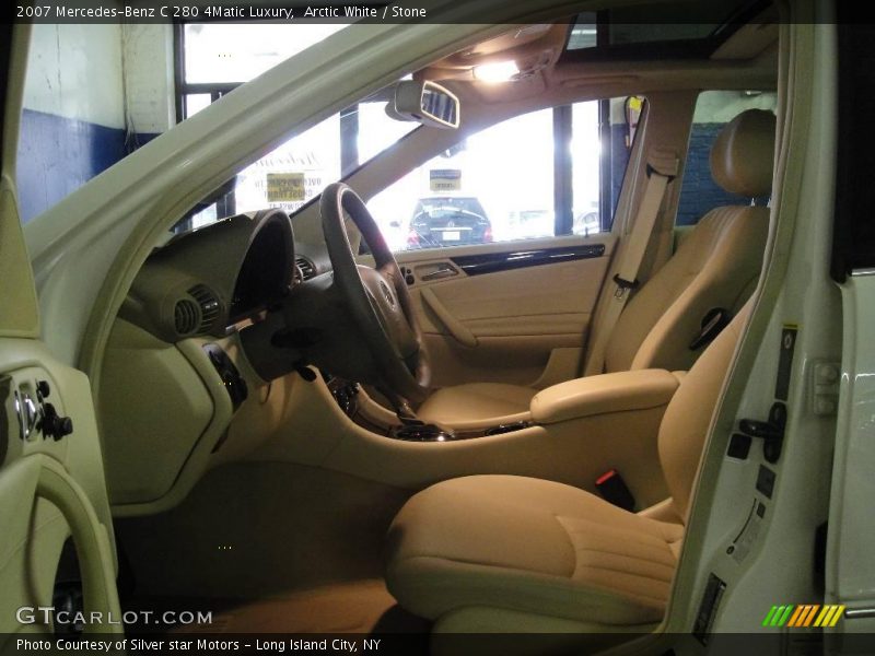 Arctic White / Stone 2007 Mercedes-Benz C 280 4Matic Luxury