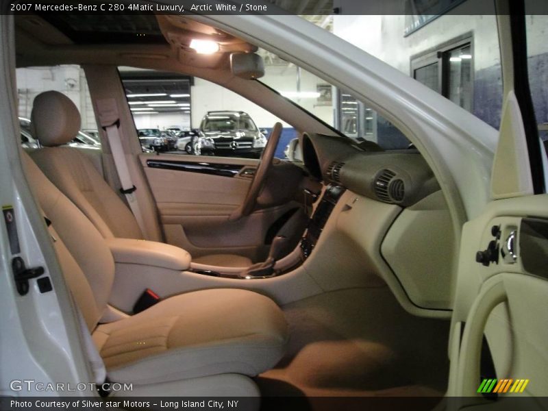 Arctic White / Stone 2007 Mercedes-Benz C 280 4Matic Luxury
