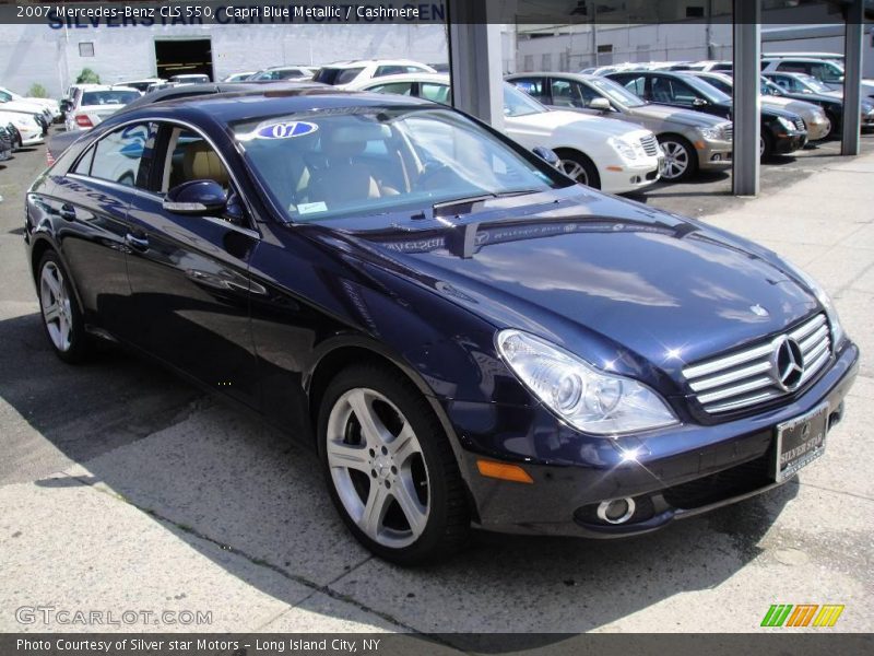 Capri Blue Metallic / Cashmere 2007 Mercedes-Benz CLS 550