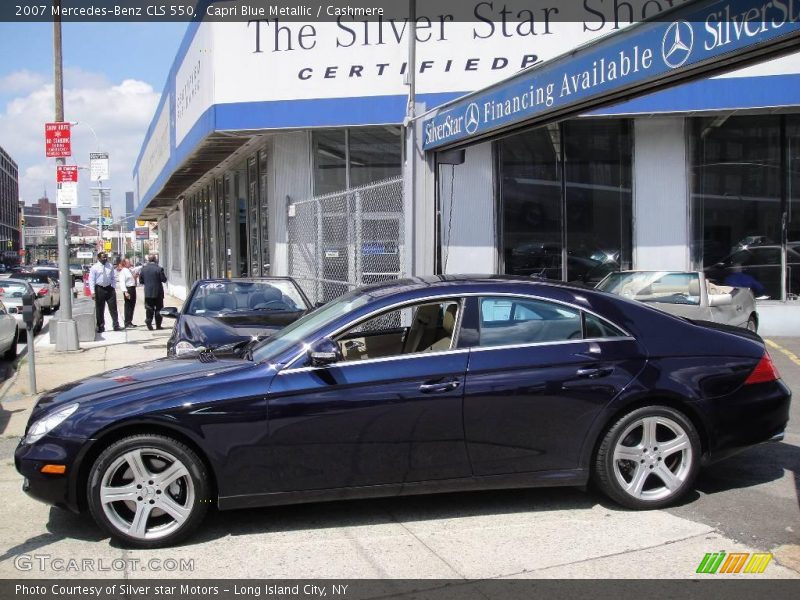 Capri Blue Metallic / Cashmere 2007 Mercedes-Benz CLS 550