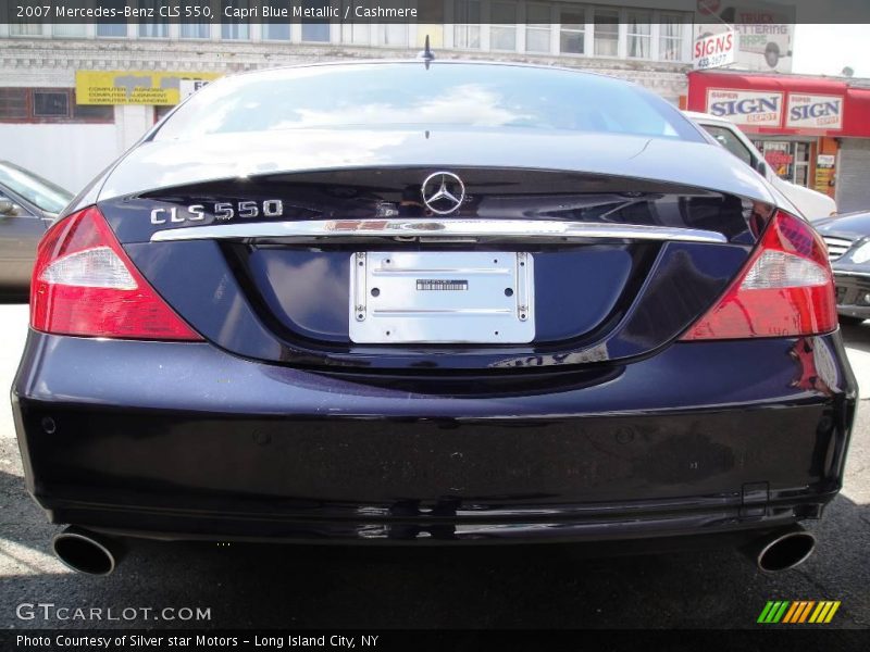 Capri Blue Metallic / Cashmere 2007 Mercedes-Benz CLS 550