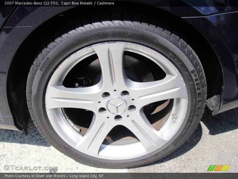 Capri Blue Metallic / Cashmere 2007 Mercedes-Benz CLS 550