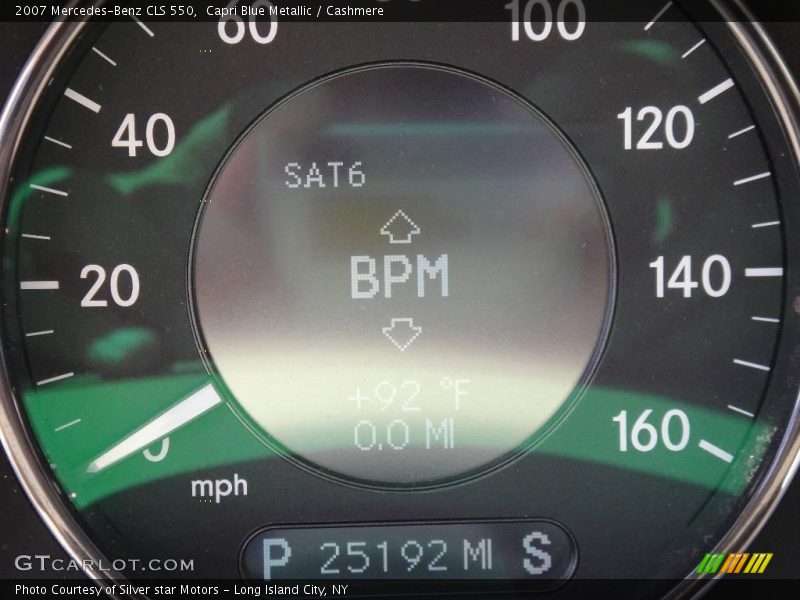 Capri Blue Metallic / Cashmere 2007 Mercedes-Benz CLS 550