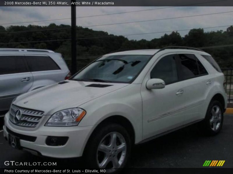 Arctic White / Macadamia 2008 Mercedes-Benz ML 350 4Matic