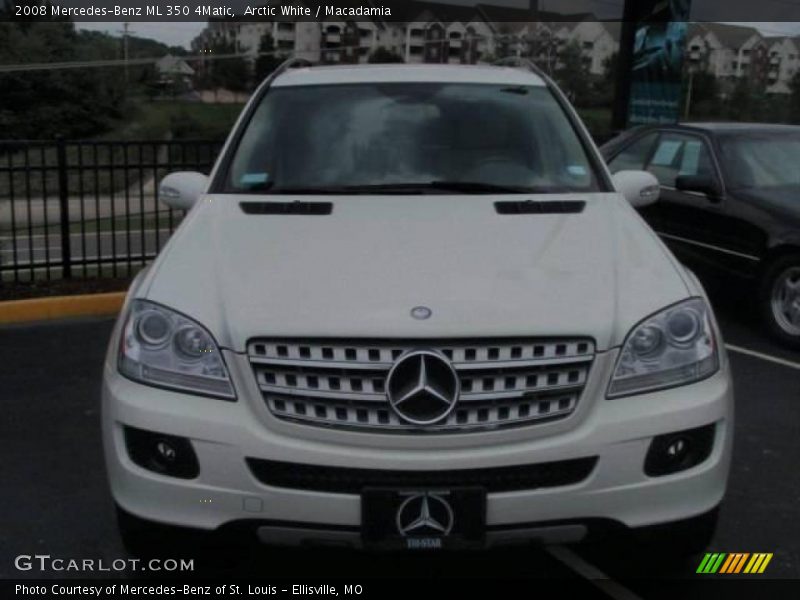 Arctic White / Macadamia 2008 Mercedes-Benz ML 350 4Matic