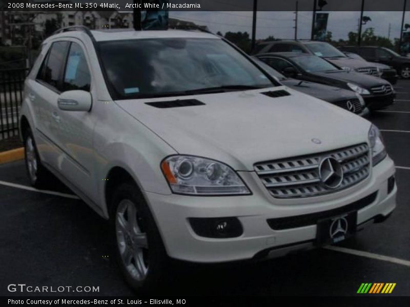 Arctic White / Macadamia 2008 Mercedes-Benz ML 350 4Matic