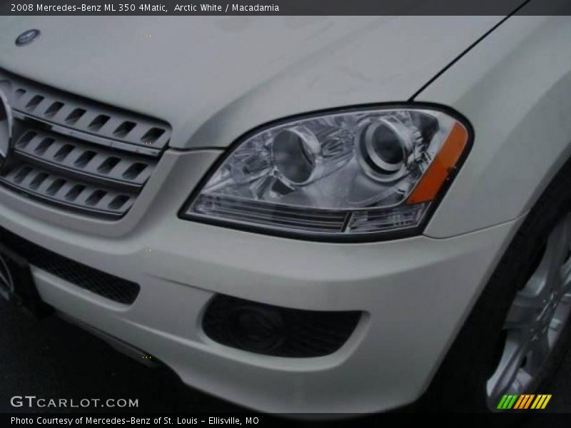 Arctic White / Macadamia 2008 Mercedes-Benz ML 350 4Matic
