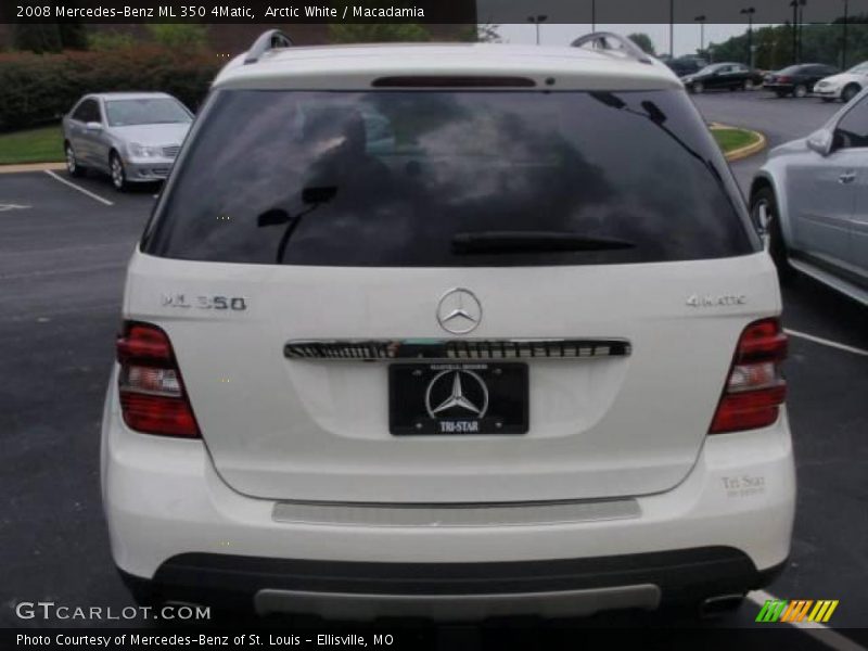 Arctic White / Macadamia 2008 Mercedes-Benz ML 350 4Matic