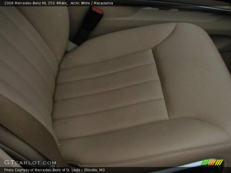 Arctic White / Macadamia 2008 Mercedes-Benz ML 350 4Matic