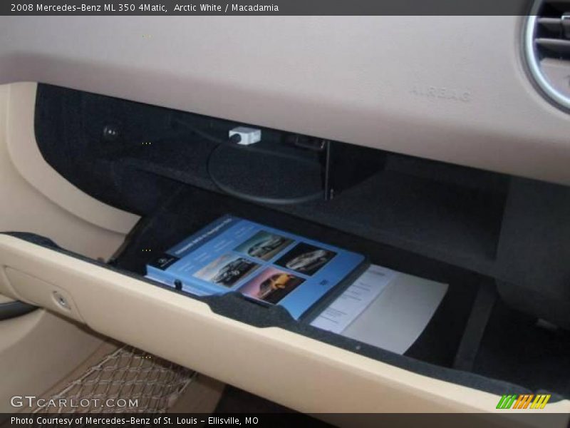 Arctic White / Macadamia 2008 Mercedes-Benz ML 350 4Matic