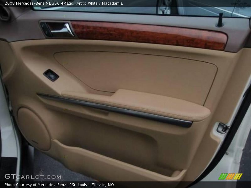 Arctic White / Macadamia 2008 Mercedes-Benz ML 350 4Matic