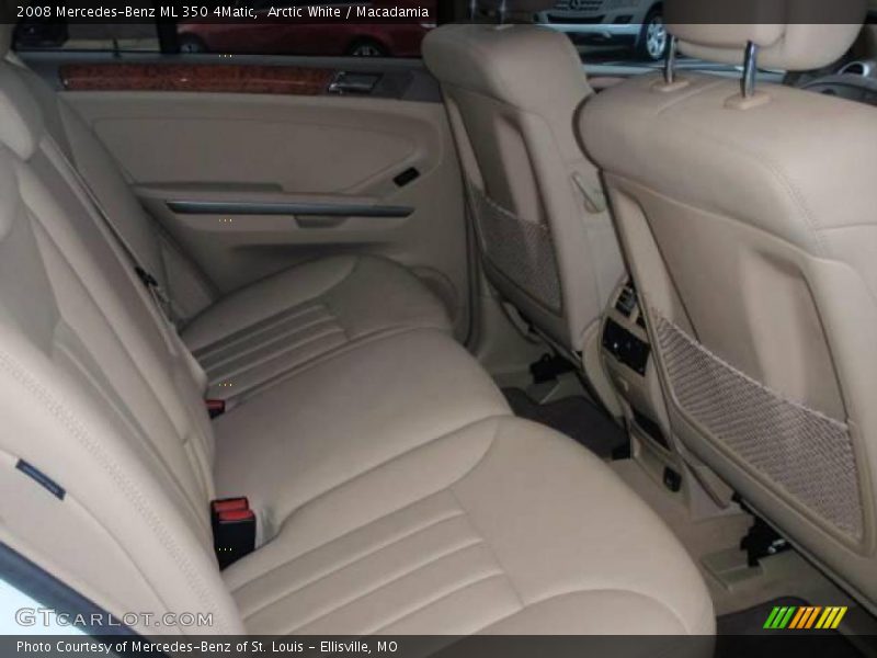 Arctic White / Macadamia 2008 Mercedes-Benz ML 350 4Matic