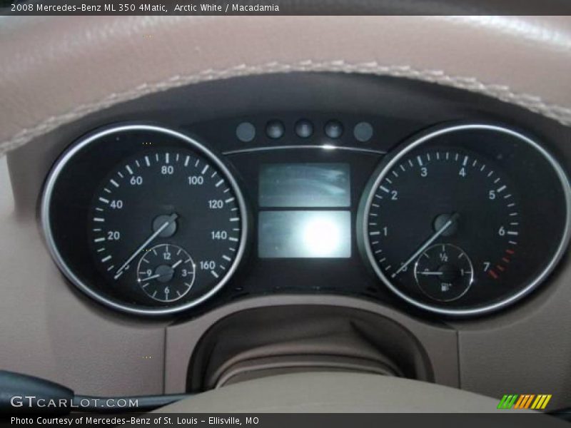 Arctic White / Macadamia 2008 Mercedes-Benz ML 350 4Matic