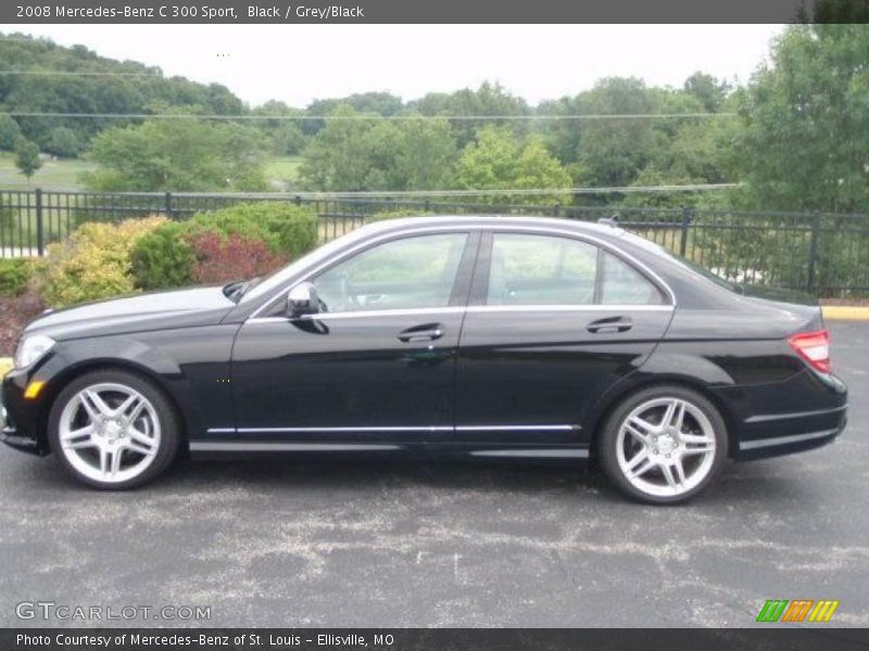 Black / Grey/Black 2008 Mercedes-Benz C 300 Sport