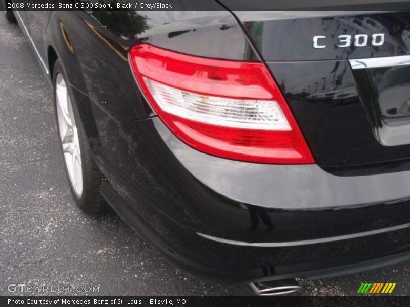 Black / Grey/Black 2008 Mercedes-Benz C 300 Sport