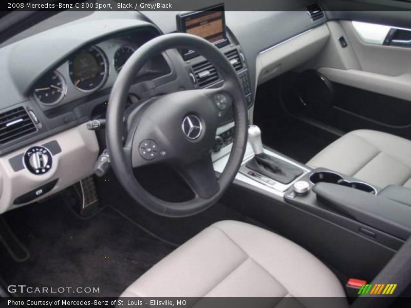 Black / Grey/Black 2008 Mercedes-Benz C 300 Sport