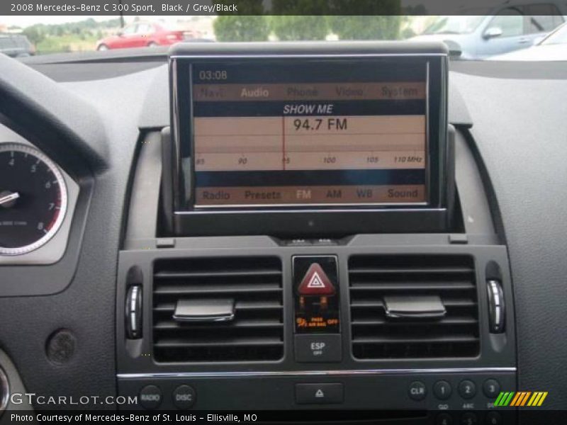 Black / Grey/Black 2008 Mercedes-Benz C 300 Sport