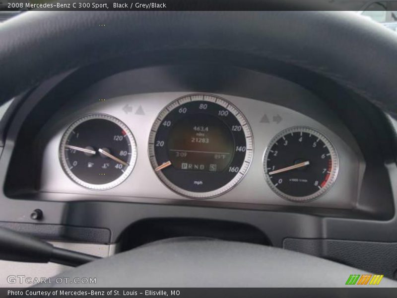Black / Grey/Black 2008 Mercedes-Benz C 300 Sport