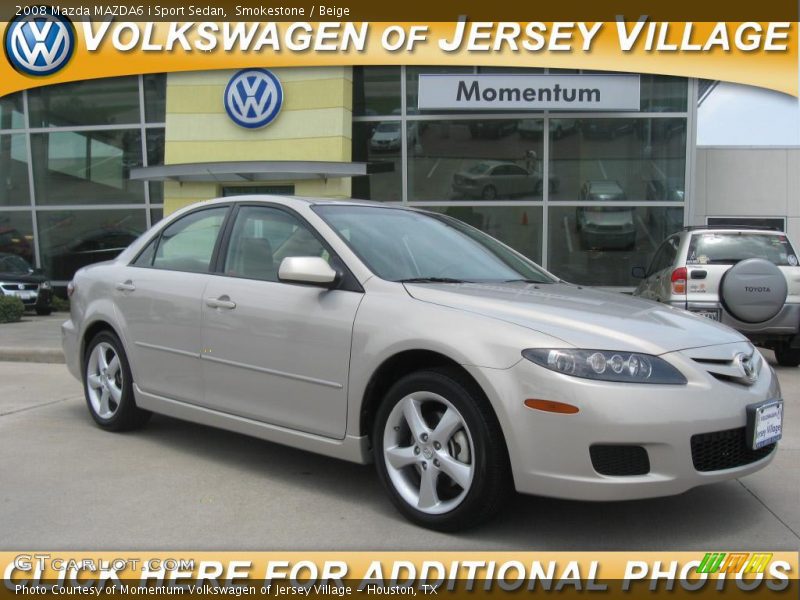 Smokestone / Beige 2008 Mazda MAZDA6 i Sport Sedan
