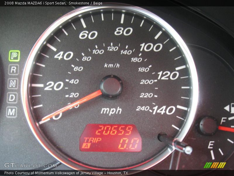 Smokestone / Beige 2008 Mazda MAZDA6 i Sport Sedan